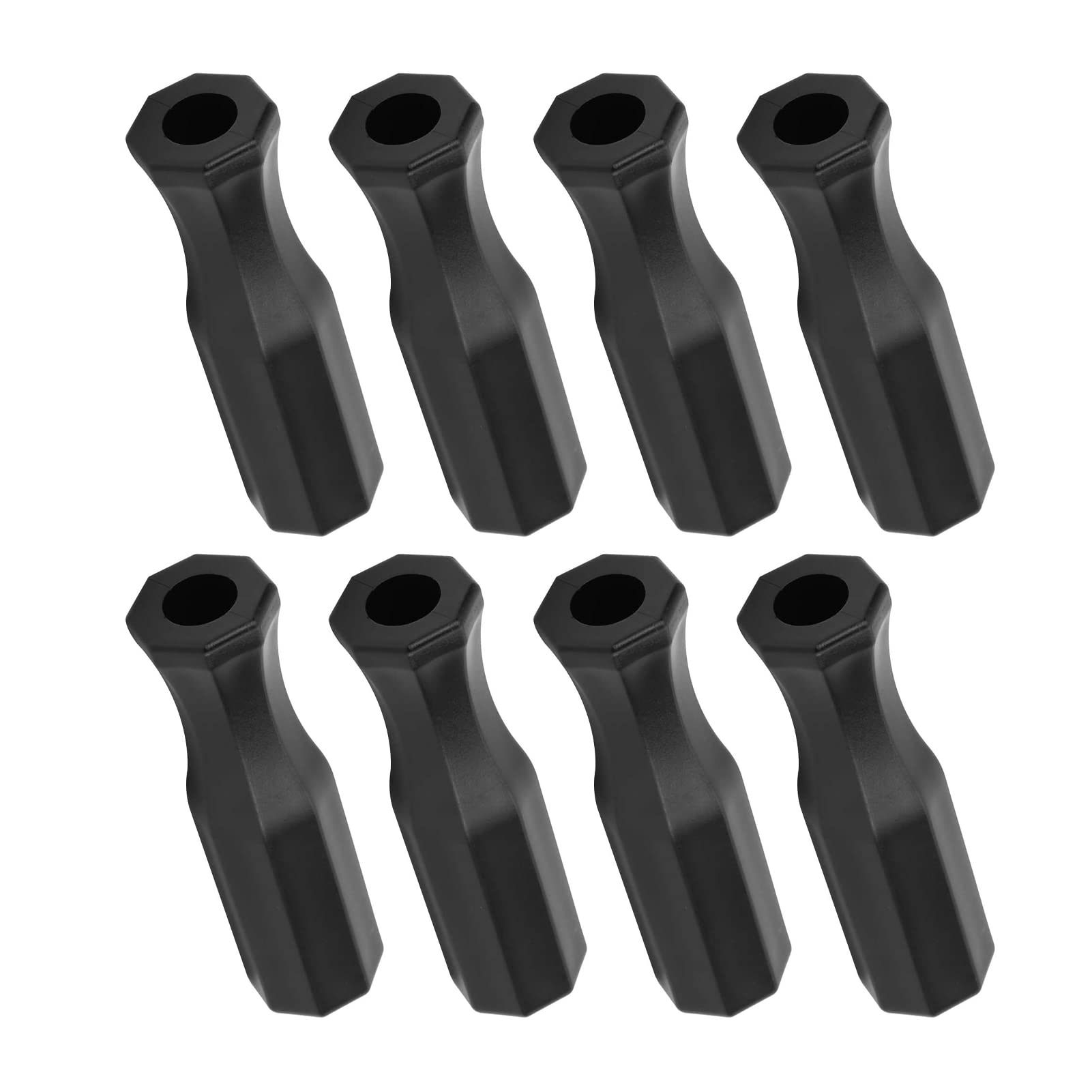 Cyrank Table Soccer Handle, 8PCS Foosball Handle Rod Plastic Foosball Soccer Handle Grip Table Football Replacement Handles Foosball Table Parts for Table Top Game
