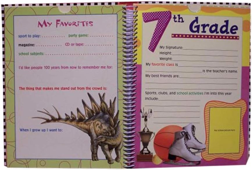 Deluxe School Memories Keepsake Photo Album Scrapbook from Preschool Through 12th Grade: Toys & Games