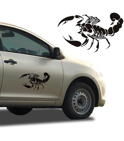 Black Scorpion Animal Car Sticker – 9x9 Cm Weatherproof Vinyl Decal, Matte Finish