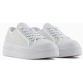 Armani Exchange Women's Jacquard All Over Monogram Logo Sneakers