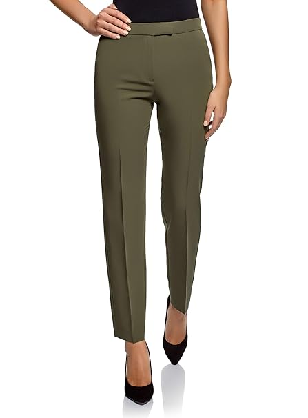 oodji Collection Damen Klassische Eng Zulaufende Hose
