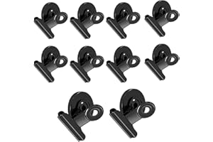 JIEOU Powerful Magnetic Clip, 10 Pieces of Magnetic Clip Powerful Refrigerator Magnet Hook Clip, Heavy Metal Magnet Refrigera
