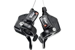 VG SPORTS MTB Bike Shifter Levers, 2/3 x 8/9/10/11 Speed Mountain Bike shifters Set with Gear Indicator