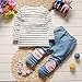 Vovotrade Toddler Kids Clothes Set Baby Boy Girls Outfits Hooded Stripe T-Shirt Tops+Pants (12M, Pink)