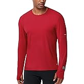 MIER Long Sleeve T Shirts for Men Quick Dry UPF 50+ UV Sun Protection Tee Shirt for Athletic Running Workout Gym Fishing