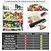 Vacuum Sealer Machine with Automatic Home Vacuum Air Sealing System for Kitchen Food Preservation with 10pcs Sealer Bags Starter Kit, Black