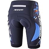 Men's Cycling Shorts Anti-Slip Leg 4D Padded Bike Shorts with 3-Pockets Breathable Biking Bicycle Motorcycle Half-Pants