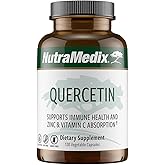 NutraMedix Quercetin - Quercetin 500mg Capsules - Antioxidant & Immune Support Supplement for Heart Health - Aids in Zinc & Vitamin C Absorption (120 Vegetarian Capsules)