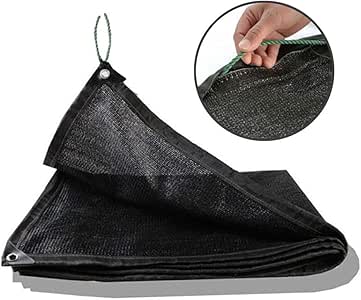 WLL Paño de Sombra Solar, 8 Pines Aislamiento térmico Exterior Negro