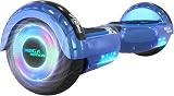 MEGA MOTION Hoverboard 6.5 Inch Blue Bluetooth Speaker LED Lights 20-100kg