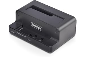 StarTech.com M.2 NVMe to 2.5"/3.5" SATA Drive Duplicator, Dual Bay Standalone Cloner/Drive Dock, 27GB/min, NVMe to SATA/SATA 