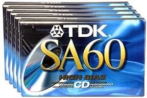 TDK SA-60S Cassette Tape Bonus Pack