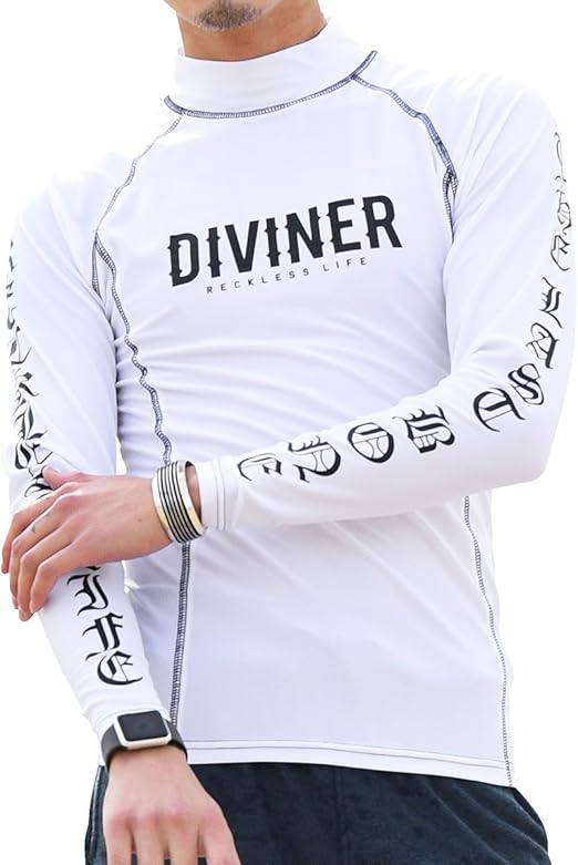 Amazon ディバイナー Diviner ラッシュガード メンズ 水着 9分袖 7分袖 Uvカット 日焼け防止 速乾 紫外線対策 水着 通販