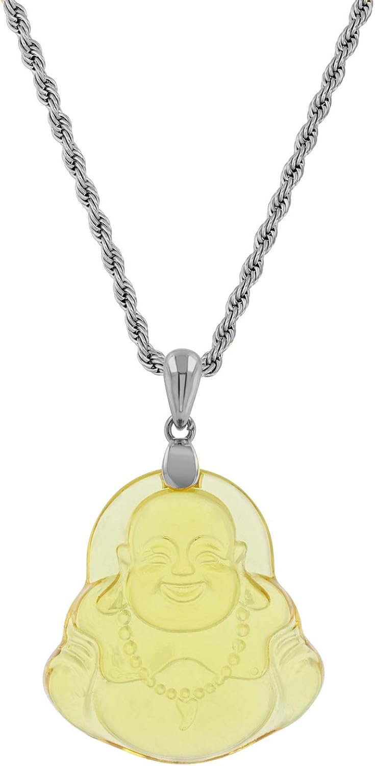 14k Jade Buddha Necklace Jade Necklace 
