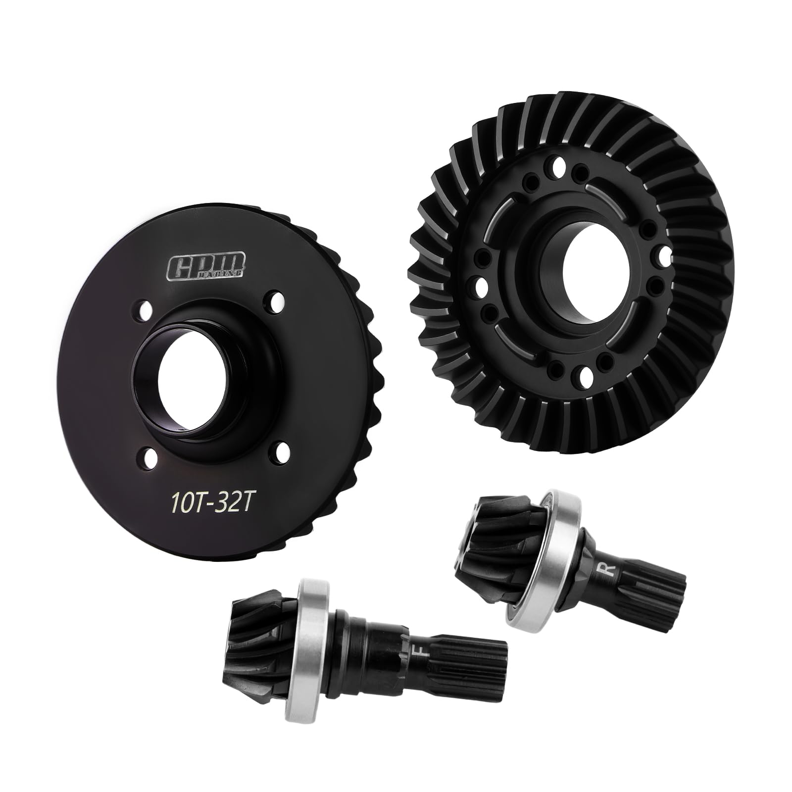 Photo 1 of GIXCEL GPM Carbon Steel 32/10T Front and Rear X-MAXX Differential Gear Set for X-Maxx 6S, X-Maxx 8S, XRT 8S 1:5 Scale RC Car Upgrade Parts (Black)