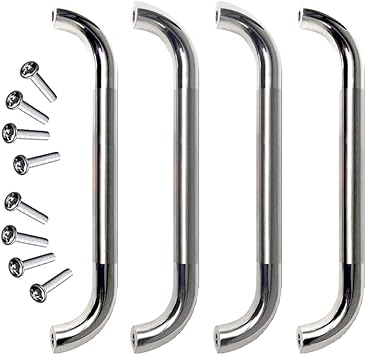 Bügelgriff Metall 4 PCS Bohrlochabstand 96mm, Solide Material