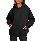 Trendy Queen Womens Oversized Hoodies Fleece Sweatshirts Long Sleeve Sweaters Pullover Fall Clothes with Pocket