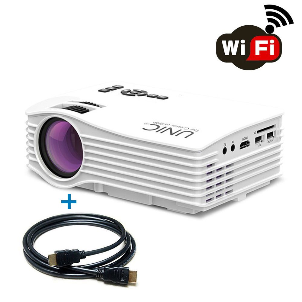 Weton LCD Mini portátil HD 1080P LED Multimedia Proyector, 1500 ...