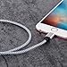 Eashion 3Pack 6FT Nylon Braided Charging Cable Charger Cord 8-Pin Lightning to USB Cable Cord Compatible with iPhone 7/ 7 Plus/6/6s/6 plus/6s plus, iPhone 5/5s/5c,iPad, iPod and More(white)