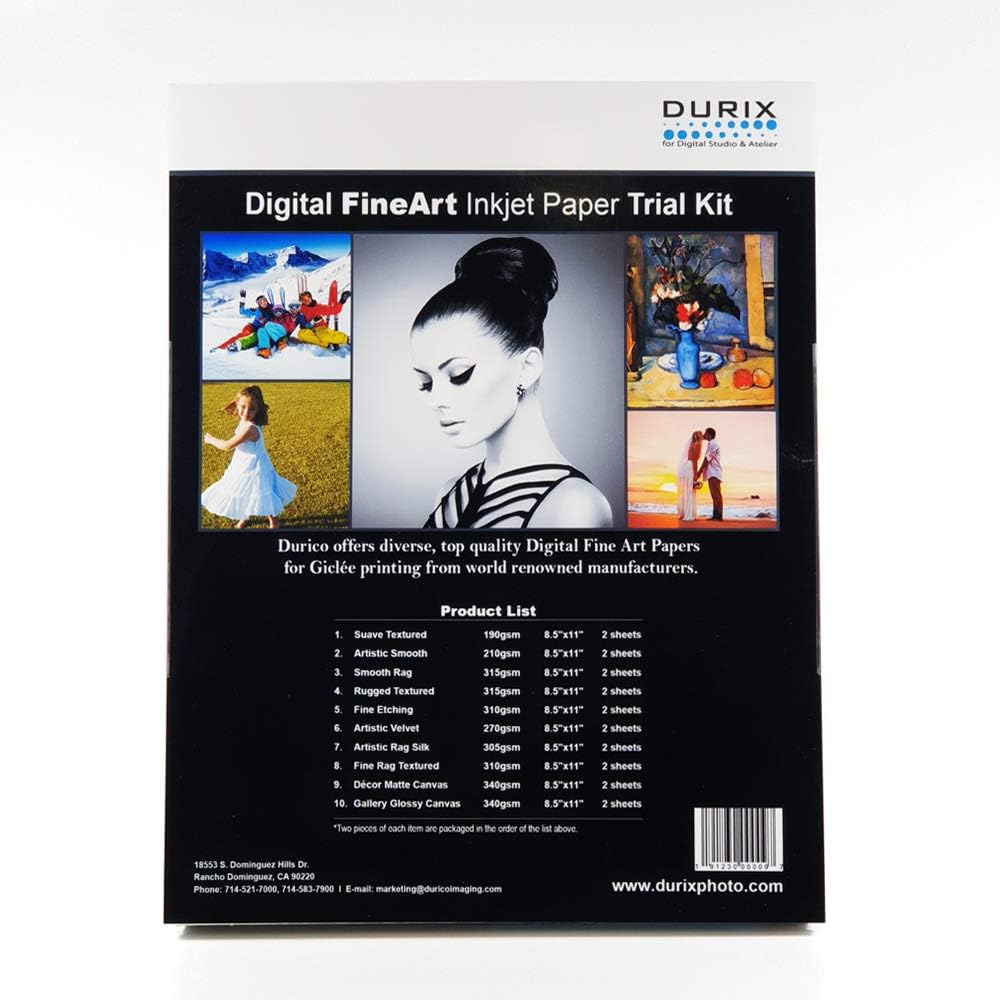 FineArt Trial Kit Inkjet Photo Paper (8.5-x-11-inch/two sheets of 10 Different Fine Art Items)