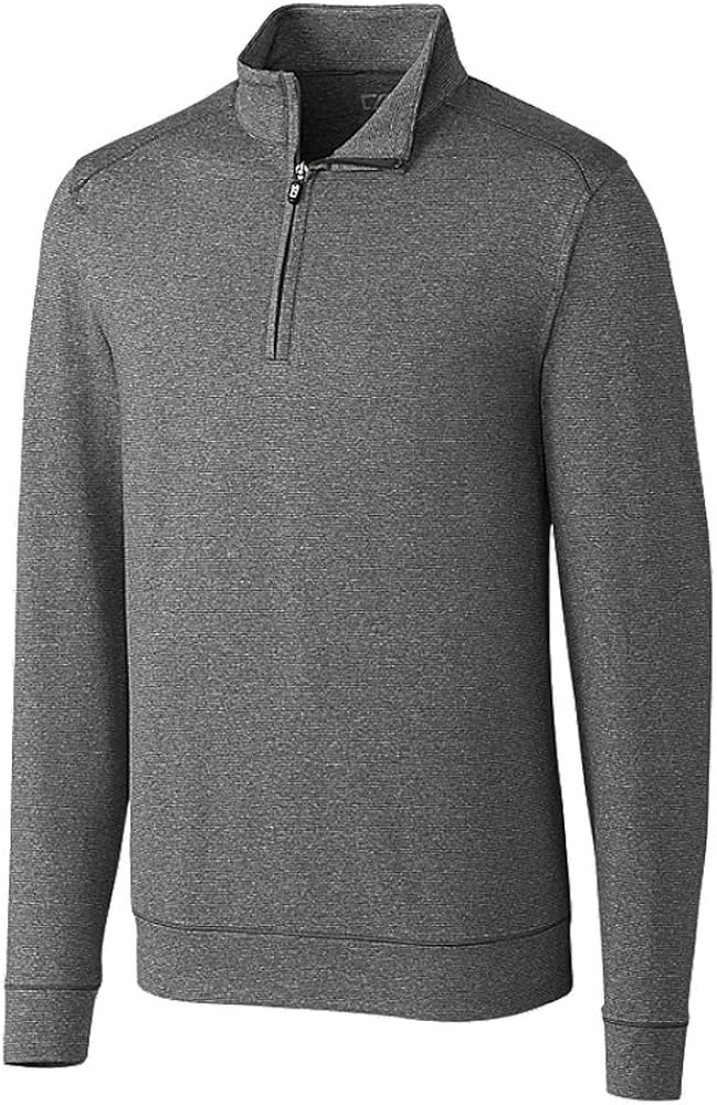 Cutter & Buck Men's Big and Tall Big & Tall Performance Shoreline Half-Zip Pullover: Clothing