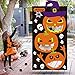 TONAK Kids Halloween Games Party Decorations Halloween Pumpkin Party Decorations for Kids Bean Bag Toss Game Black (30” X 54”)