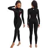 Seaskin Wetsuits for Mens Womens 2mm Front Zip Full Body Diving Suits