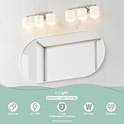 Honesorn Bathroom Light Fixtures Over
