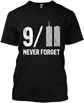 Amazon.com: 9/11 Never Forget - NYC Twin Towers Men's T-Shirt: Clothing