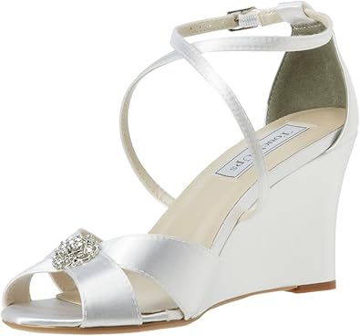 white wedges amazon