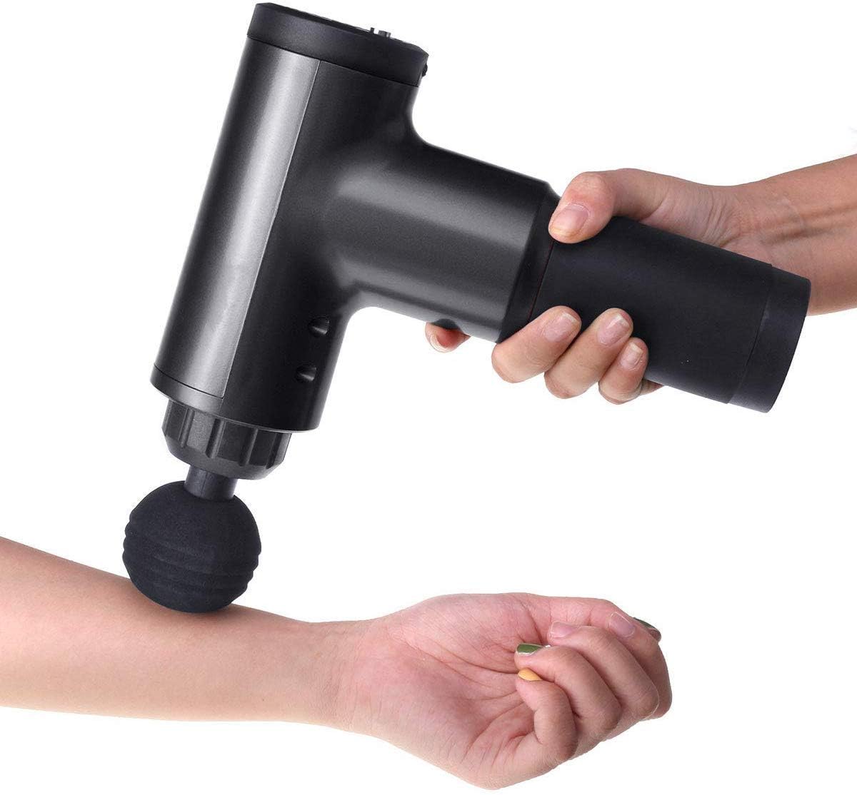 Power Pro 5000 - Ultra Massage Gun - Deep Tissue Muscle Massager for Sore Muscle, Stiffness, and Pain Relief - Super Quiet - 6 Speeds High Intensity Vibration - Quick Recharge - Light Weight (Black): Health & Personal Care
