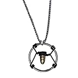 Shopular Cyber Bullet Necklace Cosplay Metal Retro