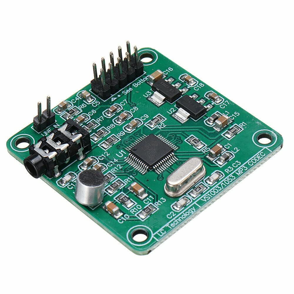 Fasizi VS1053 MP3 Module Development Board w/On-Board Recording Function SPI Interface OGG Encoding Recording Control