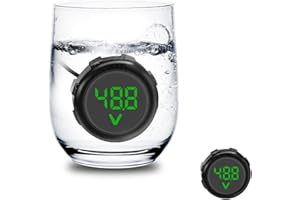 DFCROMI Waterproof Battery Monitor 12V 24V 36V 48V 60V 72V 84V Golf Cart Battery Meter LED Digital Display Voltage Gauges Round Voltmeters Tester Gauge Meter DC4-100V for Marine Car Motorcycle Truck Boat RV