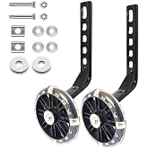 Mehome Flash Bike Training Wheels for 12 14 16 18 20 In Single-Speed Bikes | Heavy‑duty thickened support, mute flash wheels, easy installation, safe balance helper for kids learning cycling