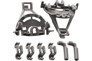 SEENTECH 00428344 Dishwasher Lower Rack Flip Tine Clip Kit- Replacement Part Compatible with Bosch, Thermador, Kenmore Dishwasher – Replaces 00428344, 428344, 00418499, 418499, 420199, 00420199