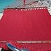 Jumbo Caribbean Hammock - 55 INCH - Soft-Spun Polyester (red)