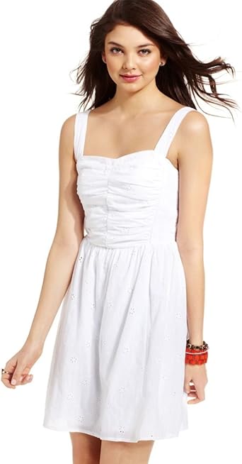 white eyelet dress amazon