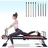 Pilates Reformer,Dpiolrcag Foldable Pilates Machine &amp; Equipment for Home Use and Gym Workout, Suitable for Advanced and Beginners Users, Up to 250 lbs Weight Capacity
