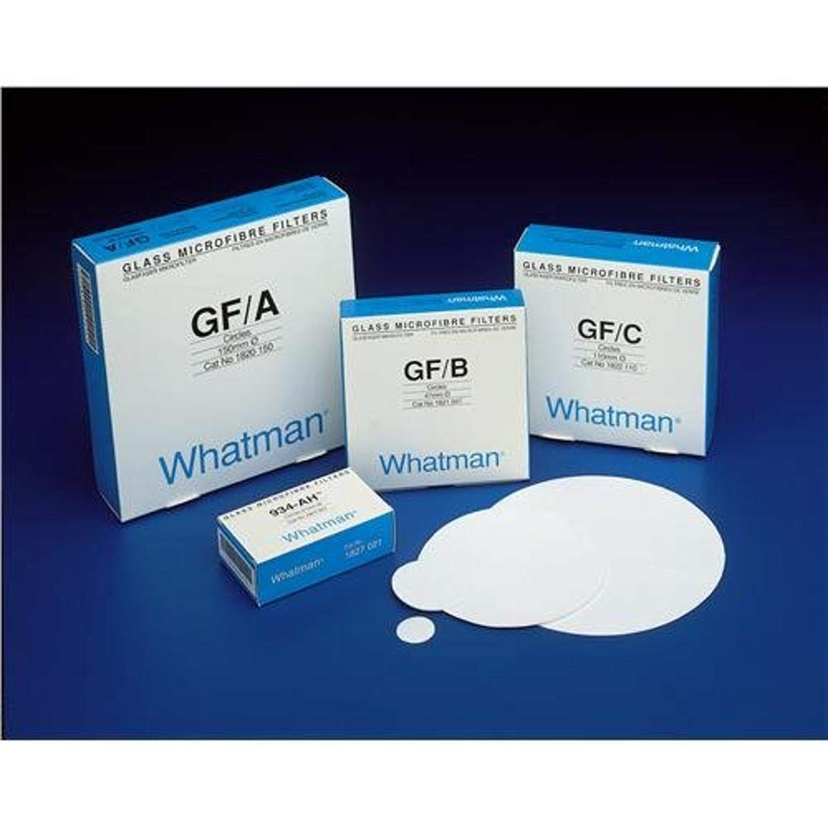 Whatman 1820-240 Glass Microfiber Binder Free Filter, 1.6 Micron, 4.3 s/100mL Flow Rate, Grade GF/A, 24.0cm Diameter (Pack of 100)
