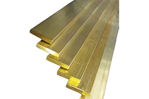 GENERIC Brass Flat Bar 3mm x 25mm x 5.91 inch / 150mm Long, 1 Pcs C360 Rectangle Square Metal Solid Brass Bars Stock for Knife Making, Craft Hobby from Bopaodao