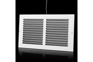 NATURE DU 14x10 Return Air Grille(Duct Opening Size),Air Return Vent Cover,Flat Vent Cover,Rejillas De Aire Acondicionado para Casa,Return Air Grilles,Outer Dimensions:15.75"Wx11.75"H(14"Wx10"H, Duct Opening)
