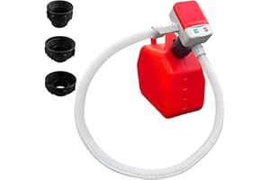 OKSTENCK Automatic Fuel Transfer Pump, Portable Battery Operated Fuel Transfer Pump with Auto Stop Sensor 2.4 GPM, Hose, 3 Ta