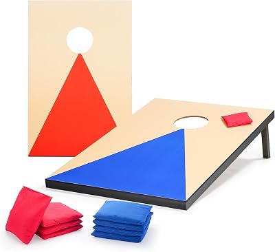 simpa Portable Cornhole Outdoor Game Set 90x60 cm 3x2 ft with 8 Bags