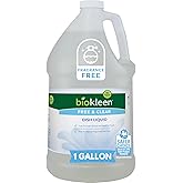 Biokleen Free &amp; Clear Dish Soap - Dish Liquid, Dishwashing Cleaner, Eco-Friendly, Non-Toxic, Plant-Based, No Artificial Fragrance, Colors or Preservatives, Unscented