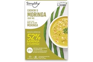 Simplify Foods Freeze-Dried, Instant Soup Mix Cashew & Moringa, Makes Multiple Servings, Ready to Serve, 40g