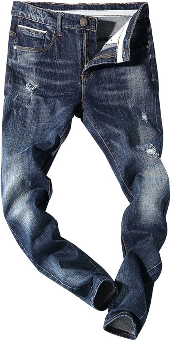 Amazon メンズ デニム スキニー パンツ ストレッチ リメイク風 ダメージ ジーンズ 仕事着 カジュアル 美脚 ストリート 春 夏 秋 冬 動きやすい 34 C028 ジーンズ 通販