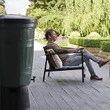 Dawsons Living 200L Green Barrel Water Butt with Lid, Stand & Diverter Kit view 9