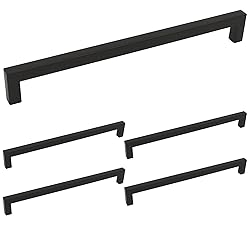 homdiy (5 Pack) Drawer Pulls Black Cabinet Pulls