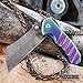 Wartech Buckshot Thumb Open Spring Assisted Stainless Steel Handle with Inlay Classic Razor Pocket Knife